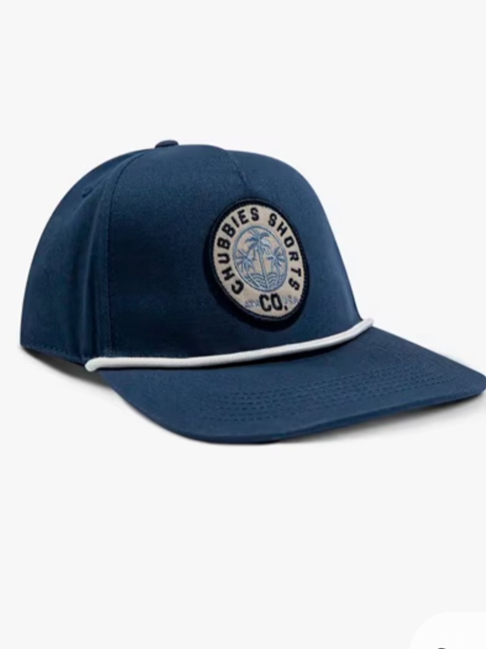 Chubbies Navy Rope-Trim Baseball Cap NWT